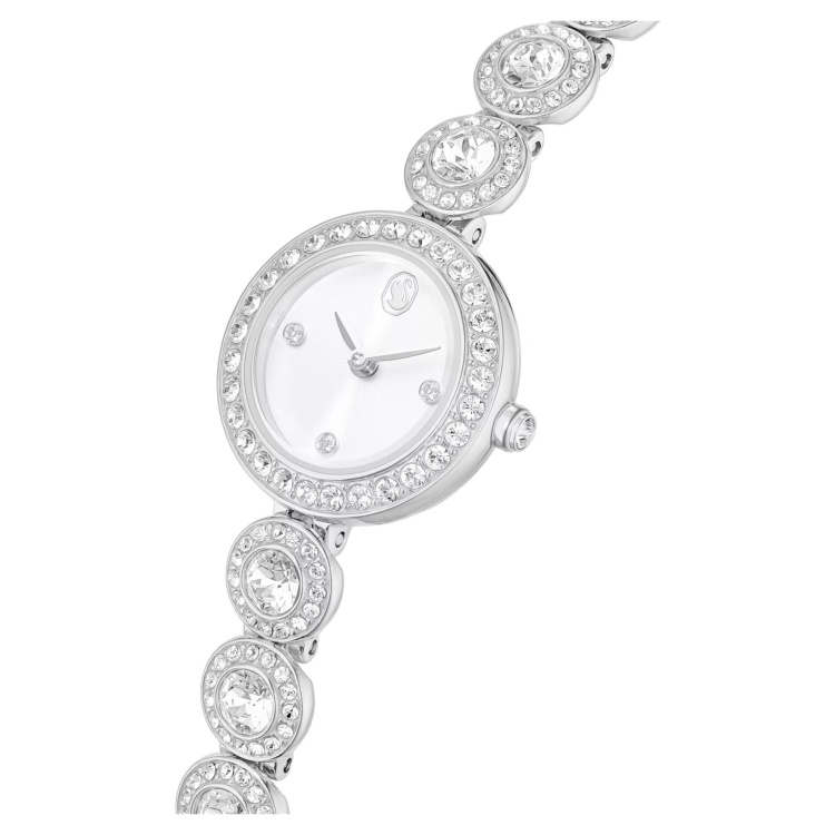 Una Angelic watch Crystal bracelet, Silver tone, Stainless steel